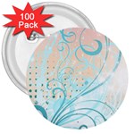 Pink Blue Pattern 3  Button (100 pack)