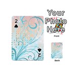 Pink Blue Pattern Playing Cards 54 (Mini)
