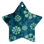 Snow Flake Art Star Ornament (Two Sides)