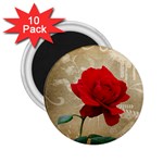 Red Rose Art 2.25  Magnet (10 pack)