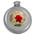 Red Rose Art Hip Flask (5 oz)