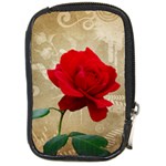 Red Rose Art Compact Camera Leather Case