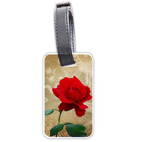 Red Rose Art Luggage Tag (one side) from UrbanLoad.com Front