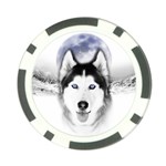 Wolf Moon Mountains Poker Chip Card Guard