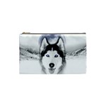Wolf Moon Mountains Cosmetic Bag (Small)