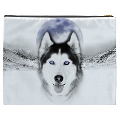 Wolf Moon Mountains Cosmetic Bag (XXXL) from UrbanLoad.com Back