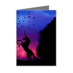 Unicorn Sunset Mini Greeting Card