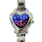 Unicorn Sunset Heart Italian Charm Watch