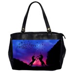 Unicorn Sunset Oversize Office Handbag (2 Sides)