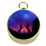 Unicorn Sunset Gold Compass