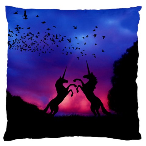 Unicorn Sunset Standard Flano Cushion Case (Two Sides) from UrbanLoad.com Front
