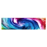 Water Paint Satin Scarf (Oblong)