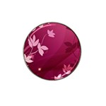 Pink Flower Art Hat Clip Ball Marker (10 pack)