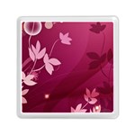 Pink Flower Art Memory Card Reader (Square)