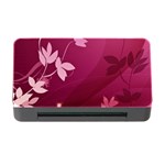 Pink Flower Art Memory Card Reader with CF
