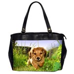 Puppy In Grass Oversize Office Handbag (2 Sides)