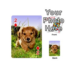 Puppy In Grass Playing Cards 54 (Mini) from UrbanLoad.com Front - Diamond2