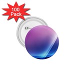Purple Blue Wave 1.75  Button (100 pack) 