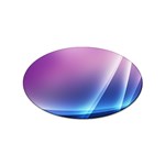 Purple Blue Wave Sticker (Oval)