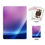 Purple Blue Wave Playing Cards Single Design