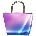 Purple Blue Wave Bucket Bag