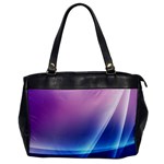 Purple Blue Wave Oversize Office Handbag