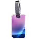 Purple Blue Wave Luggage Tag (one side)