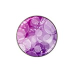 Purple Bubble Art Hat Clip Ball Marker