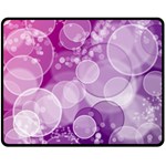 Purple Bubble Art Fleece Blanket (Medium)