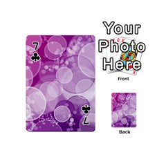 Purple Bubble Art Playing Cards 54 (Mini) from UrbanLoad.com Front - Club7