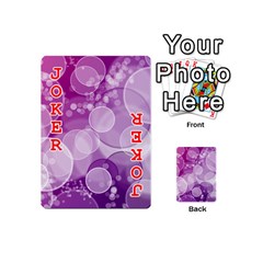 Purple Bubble Art Playing Cards 54 (Mini) from UrbanLoad.com Front - Joker2