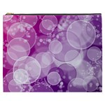 Purple Bubble Art Cosmetic Bag (XXXL)
