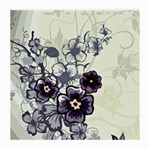 Purple Flower Art Medium Glasses Cloth