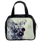 Purple Flower Art Classic Handbag (Two Sides)