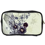 Purple Flower Art Toiletries Bag (One Side)