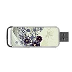 Purple Flower Art Portable USB Flash (Two Sides)