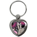 Peace Hand Art Key Chain (Heart)