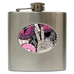 Peace Hand Art Hip Flask (6 oz)