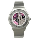 Peace Hand Art Stainless Steel Watch