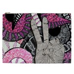 Peace Hand Art Cosmetic Bag (XXL)