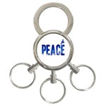 Peace Bird 3-Ring Key Chain