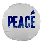 Peace Bird Large 18  Premium Round Cushion 