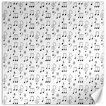 Music Notes Background Wallpaper Canvas 12  x 12 