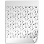Music Notes Background Wallpaper Canvas 18  x 24 