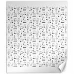 Music Notes Background Wallpaper Canvas 20  x 24 