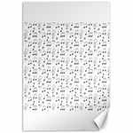 Music Notes Background Wallpaper Canvas 20  x 30 
