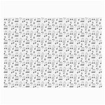 Music Notes Background Wallpaper Large Glasses Cloth