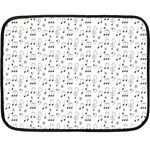 Music Notes Background Wallpaper Double Sided Fleece Blanket (Mini) 