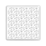 Music Notes Background Wallpaper Memory Card Reader (Square)