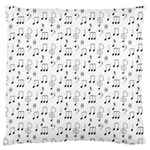 Music Notes Background Wallpaper Large Cushion Case (Two Sides)